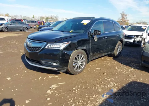 2014 Acura Mdx Advance Pkg W/Entertainment Pkg z USA, uszkodzony, nr VIN 5FRYD4H86EB027249